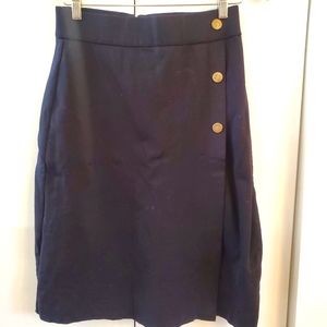 Black straight skirt
